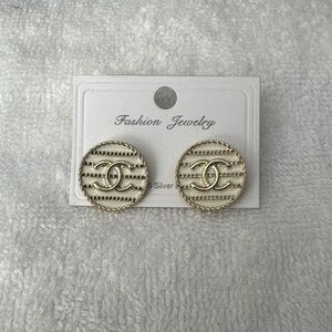 Chic Gold-Tone Designer Earrings